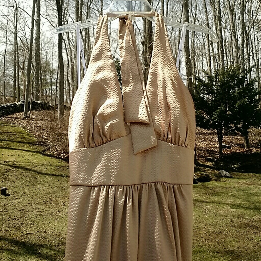 Sexy Marilyn Monroe style Metallic halter dress
